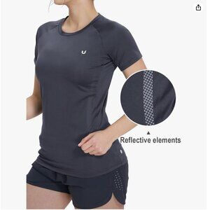 Worn 1x Northyard short sleeve running workout top L moisture wicking rash guard